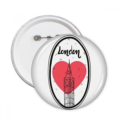 Badge Londres Royaume-Uni Big Ben cadeau original de 5pcs