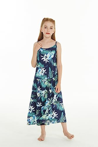 Image of Family Matching Hawaiian Clothes, Orchid Breeze Navy | Lightweight 100% rayon • Family matching outfits • Beach vacations • Luaus • Cruises • Family photos