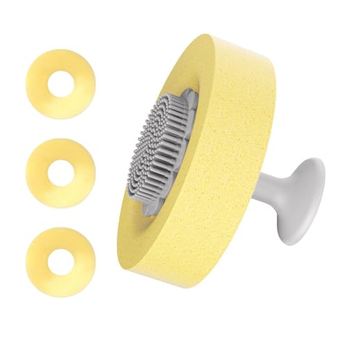Juego de estropajo de silicona para platos de cocina con esponjas desmontables y cepillo de ventosa para lavavajillas para una eficacia eficaz