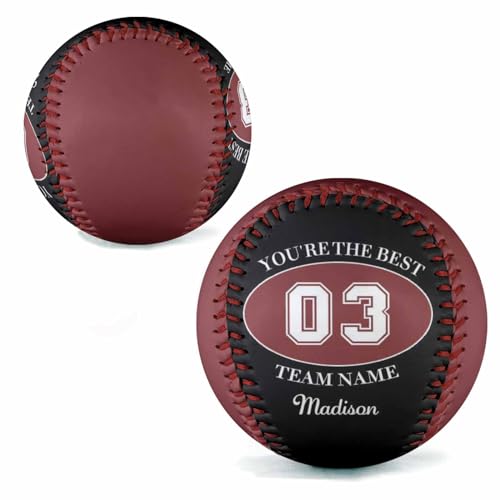 Custom Name Baseball Gifts for Boys You're The Best Brown