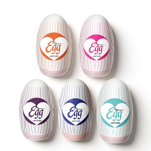 Image of 【Five-Pack】 Pocket Pussy Eggs Male Masturbators for Penis Training, Textured Stroker Stretchable Stimulator Sleeve with Strong Suction, Realistic Portable 3D Anal Sex Toys for Men