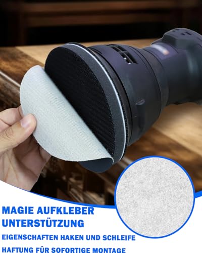 70 Stück Schleifpapier Schleifscheiben 150mm Klett für Nass Trockenschleifen, Nassschleifpapier für Exzenterschleifer Schleifern, Körnung 400/600/800/1000/2000/3000/5000 für Auto, Metall, Holz, Glas