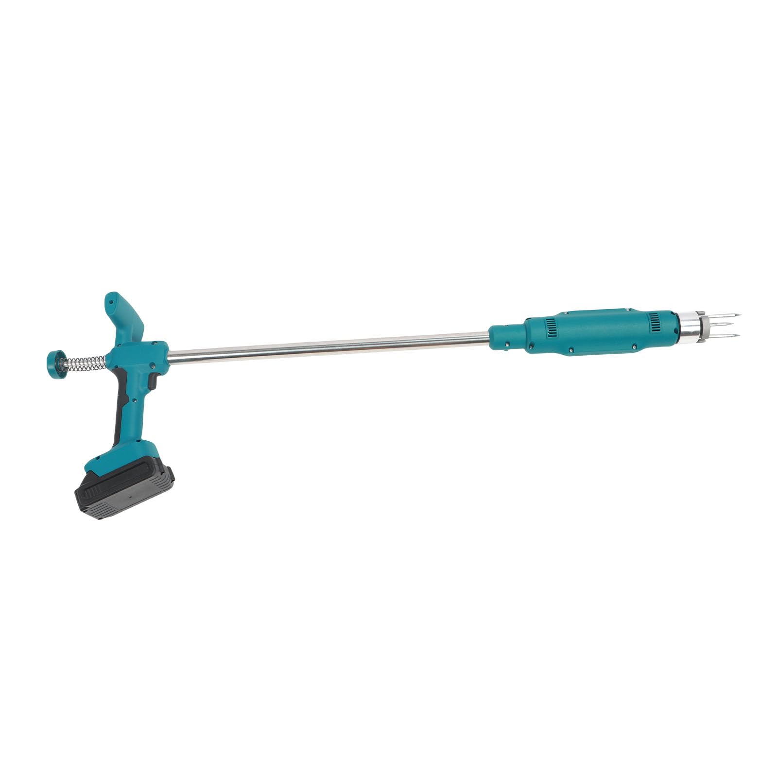 LiebeWH Elektrischer Unkrautstecher, 21 V, Batteriebetrieben, Stand-Up-Unkrautvernichter mit Verstellbarem Griff, 101,6–121,9 cm, für Garten, Rasen, Terrasse, Auffahrt (Europäische Vorschriften)
