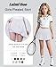 Laimi Duo Girls Pleated Skirts White Tennis Golf Athletic Skorts Summer Fashion high Waist Skirt for Girl School Uniform Skort Size 6