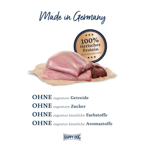 Happy Dog Sensible Pure Sardinia Ziege Nassfutter, 6x400 g Monoprotein