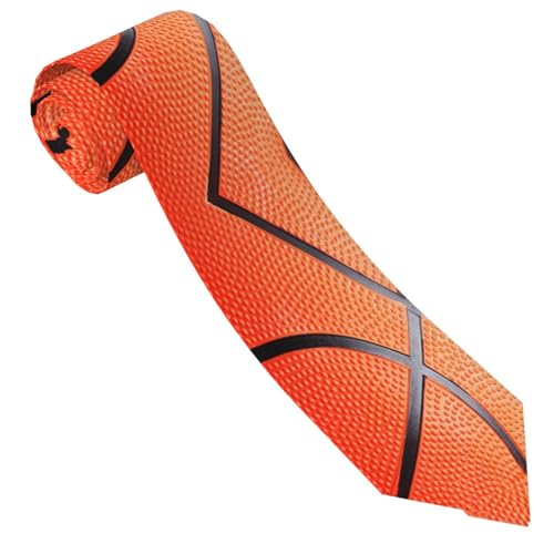 SMAZDFXX Herren-Krawatte mit Basketball-Print, Neuheit für Party, Hochzeit, Business, Krawatten für Männer, Teenager, Jungen