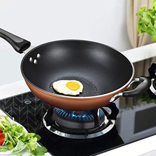 Wok de hierro forjado 32 cm miniatura 3