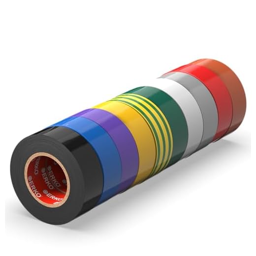 ERKO Multicolor Electrical Insulation Tape Pack