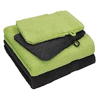 Betz Lot de 4 Serviettes Happy Pack 100% Coton 2 Serviettes de Toilette 2 Gants de Toilette Couleur Gris Graphite - Rouge Rubis Betz Lot de 4 Serviettes Happy Pack 100% Coton 2 Serviettes de Toilette 2 Gants de Toilette Couleur Gris Graphite - Rouge Rubis