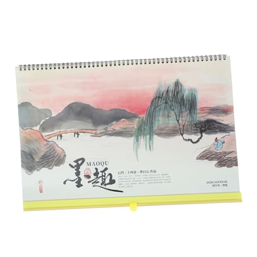 DOITOOL Parete Year Of The Horse Mensile Appeso Carta Spessa per Pianificazione Familiare e Gestione Del Casa e Ufficio