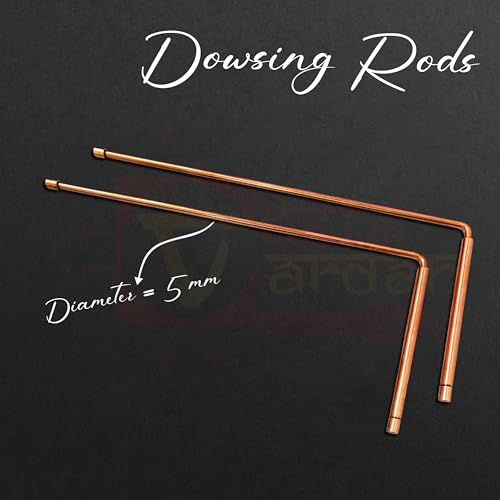Image of Copper Dowsing Rods Pair | Diameter-5MM | Aura Energy Checker | Feng Shui | Reiki | Dowing Rod | Diving Rod | Dowsing L Rods Pair | Only 2 Rod |