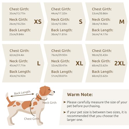 CITÉTOILE Hundemantel Hundejacke Warm Wintermantel mit Reißverschluss Winddichte & Winddichte mit Reflektorstreifen & Brustgurt für kleine Mittel Große Hunde Braun M