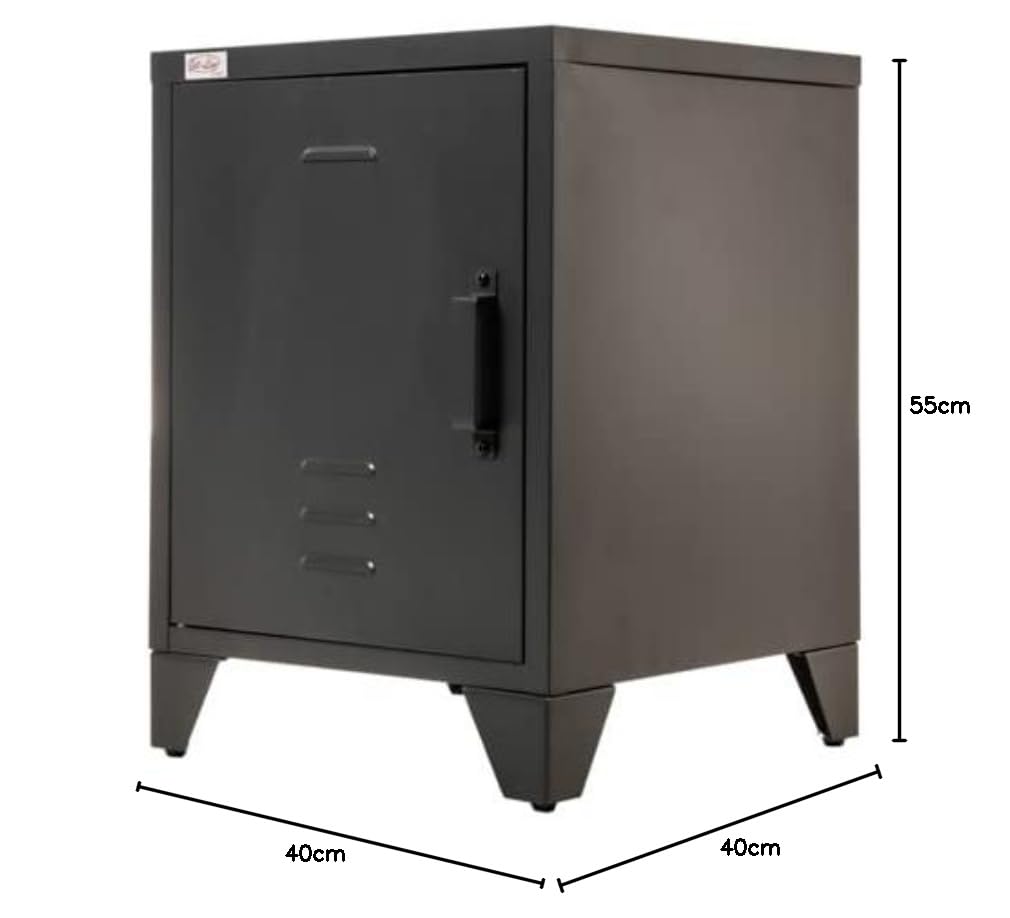 Armadietto portadocumenti da ufficio, armadietto per attrezzi, magazzino, forniture industriali, attrezzature per magazzino, armadietto, armadietto, armadietto per attrezzi, antracite, 40 x 40 x 55