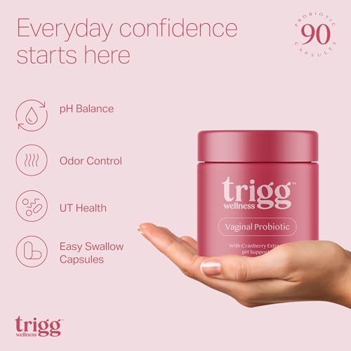 Image of Trigg Vaginal Probiotics for Women- pH Balance, Digestion, UT- Female Health Supplement with Cranberry- Prebiotic Blend, Lactobacillus- Promote Healthy Vaginal Odor & Flora- Feminine Probiotic- 90 Ct