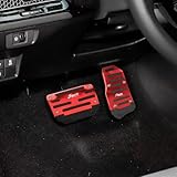 HAOBO Zufoty 2PCS Car Pedal Covers, Non- Slip Automatic Transmission Pedal Covers Replacement Kit, Premium Aluminum Alloy Non-Slip Gas and Brake Pedals Covers Universal Car Accessories Fits Most Car