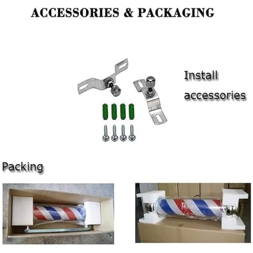 Éclairage LED étanche pour barbier WHIPIN : enseigne de haute résistance au design épuré - 3