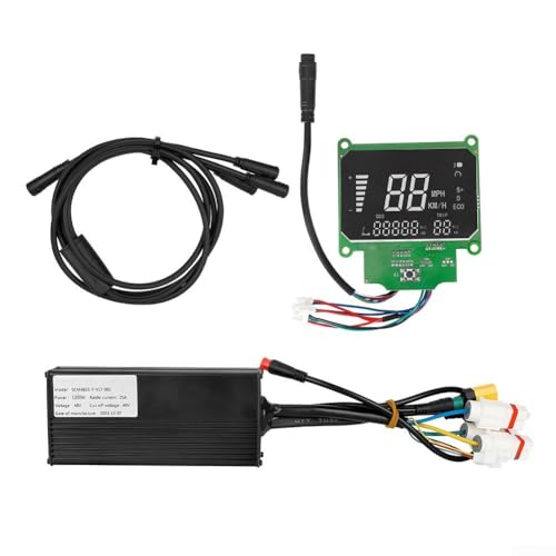 Besshepplo Aluminium-Messgerät und Controller-Set Komplettes Controller-Messgerät-Set E-Bike-Scooter-Detektor für Jeep und CECOTEC-Scooter Langlebige Leistung (A)