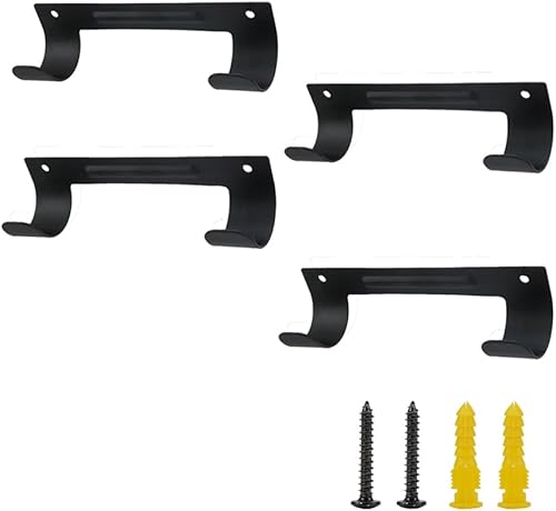 Miniatura 13 de Soporte para tabla de planchar para colgar en la pared, organizador de tabla de planchar, estante de pared para lavanderías, estante de Negro-2