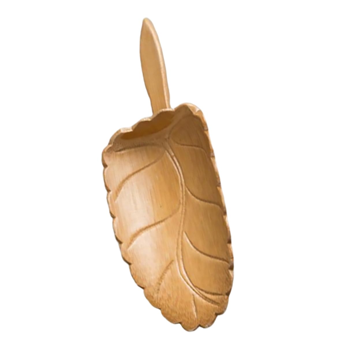 Cabilock Handmade Tea Scoop with Retro Leaf Design Tea Accessory for Loose Leaf Tea Tea Spoon for Home Office and Tearoom Use Teaware Spoon for Coffee Beans and Tea