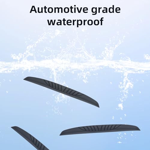 AOZUO 6 Stück Autotür Türgriff Kantenschutz, Universal Türkantenschutz Auto Gummi Autotür Schutz, Autotüren Kantenschutz Autotür für Rückspiegel, Türen, Türgriff (Schwarz)