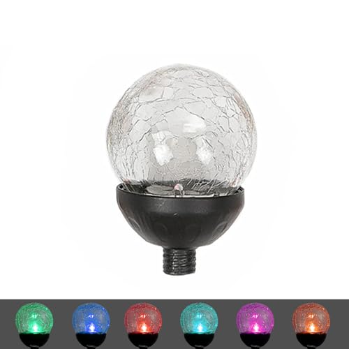 Image of Replacement Globe for Wind Spinner Threaded Port 0.7 Inches for Solar Wind Spinner Replacement Solar Light Parts