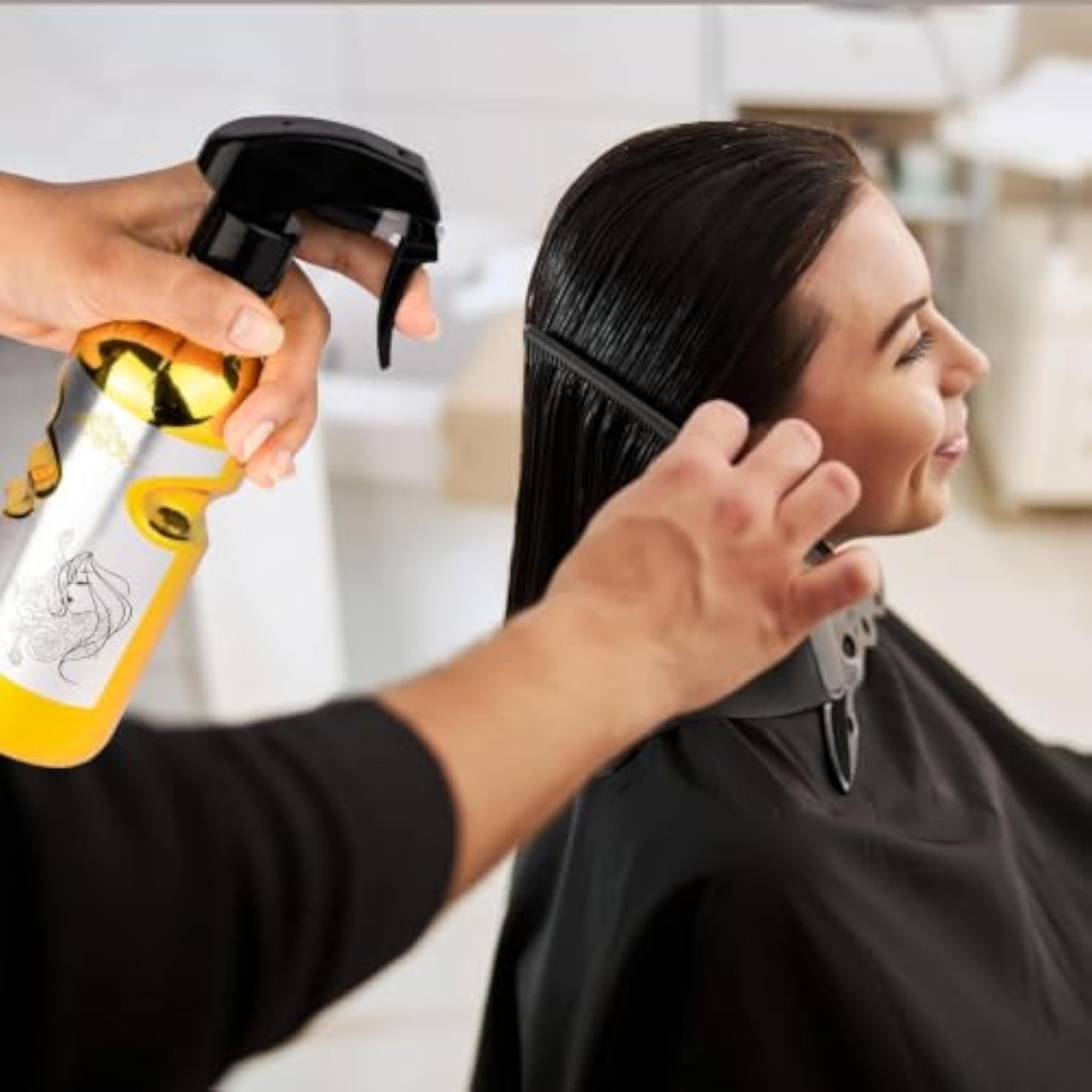 Modern 500 Ml Refillable Mist Spray Bottle for Salon Use