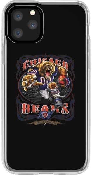 Skinit Clear Phone Case Compatible with iPhone 11 Pro - Officially Licensed Liquid Blue NFL Chicago Bears Running Back Design