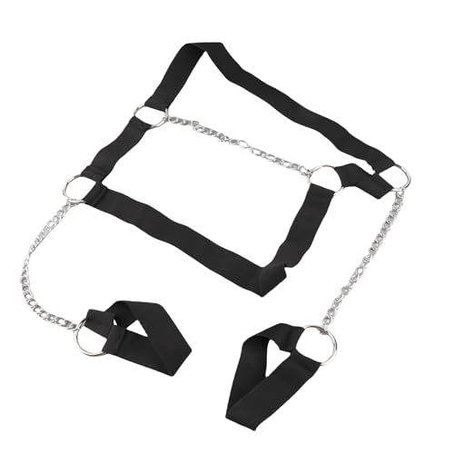 Fdit Harnais de Poitrine Punk pour Hommes - Réglable en Cuir PU avec Chaînes Métalliques - Accessoire Gothique pour Cosplay, Fête et Club