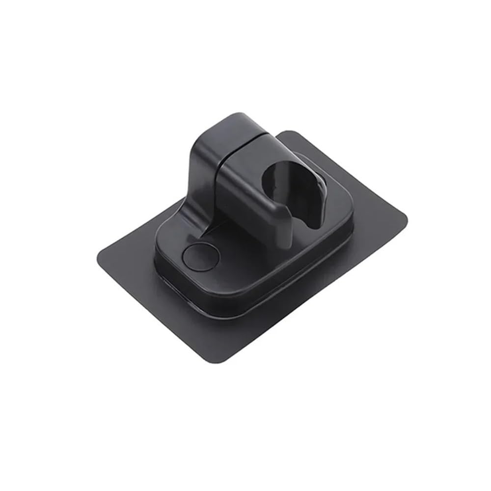 Hgniang Black Shower Head Holder Adjustable Wall Mounted Self-Adhesive Showerhead Handheld Bracket Bathroom Accessories