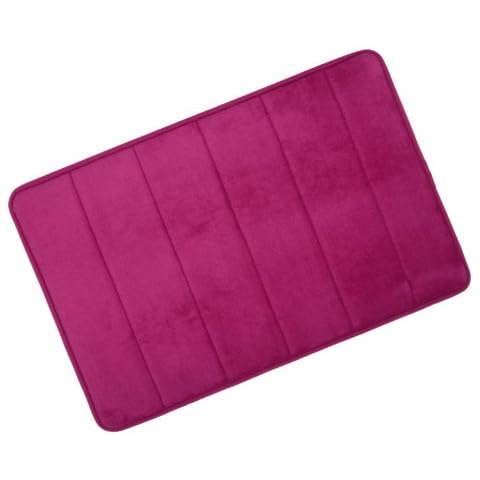 Microfibre Memory Foam Bath Mat in Berry Cover