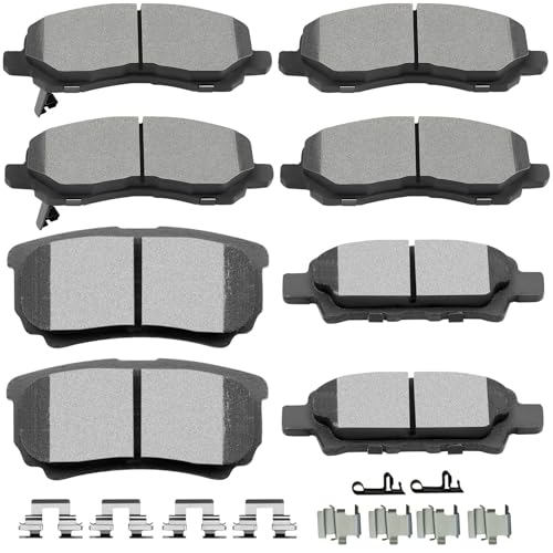 Image of SCITOO D866 D1037 Front and Rear Ceramic Disc Brake Pad Set 8PCS w /Hardware Fit For Chrysler For 200,For Sebring,For Dodge For Avenger,For Caliber,For Jeep For Compass,For Mitsubishi For Lancer