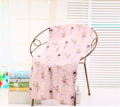 Image of Muslin Cotton Printed Bath Towel for Babies Cotton Super Soft Towels for Newborn Baby Highly Absorbent Bathing Towel,Kids Boys and Girls Size 50 x 100 cm (Multicolor Printed (Pack of 1))