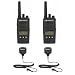2 Pack Motorola RMU2080D Radios with Speaker Mics