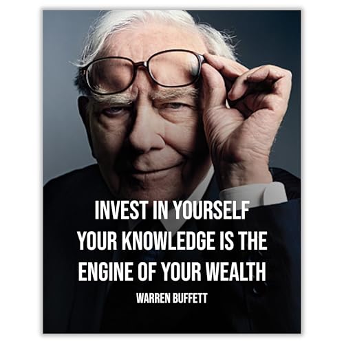 AMERICAN LUXURY GIFTS Invest In Yourself - Warren Buffett Quote