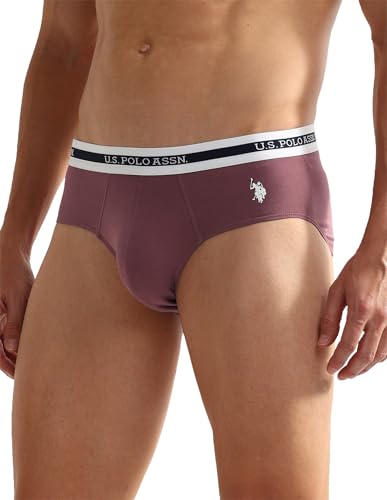 U.S. POLO ASSN. Men's Cotton Blend Classic Solid Briefs