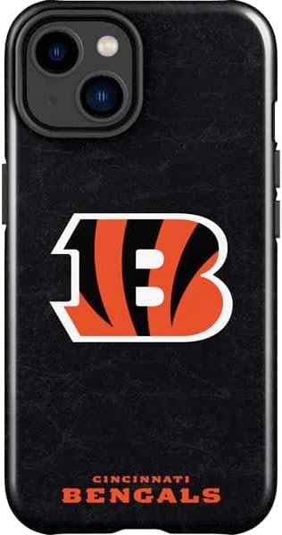 Skinit Impact Phone Case Compatible with iPhone 15 - Officially Licensed NFL Cincinnati Bengals Double Vision Design