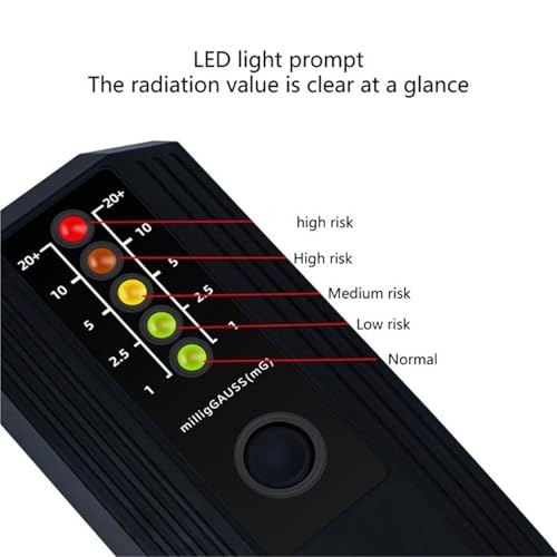 Medidor Digital de Campo Electromagnético EMF Gauss miniatura 6