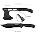 WORKPRO Axe and Fixed Blade Knife Combo Set Full Tang Wood Handle for Outdoor Camping Survival Hunting, Nylon Sheath Included