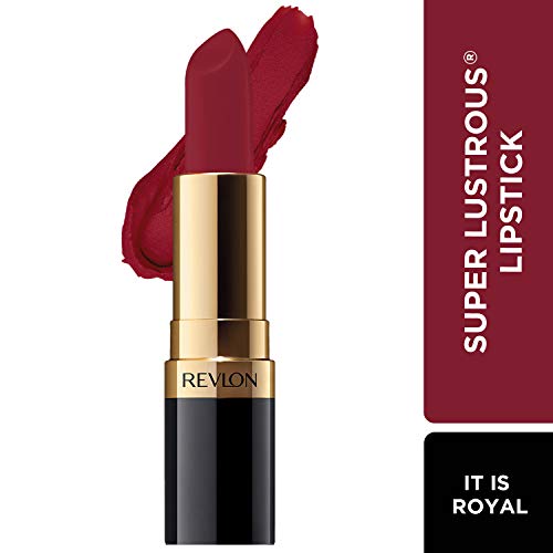 Image of REVLON Super Lustrous Matte Lipstick, 80% Conditioning Ingredients, intance color, Waterproof, Long-Lasting, 100% Vegan Lipstick, It Is Royal (033), 4.25 gm (Pack of 2)