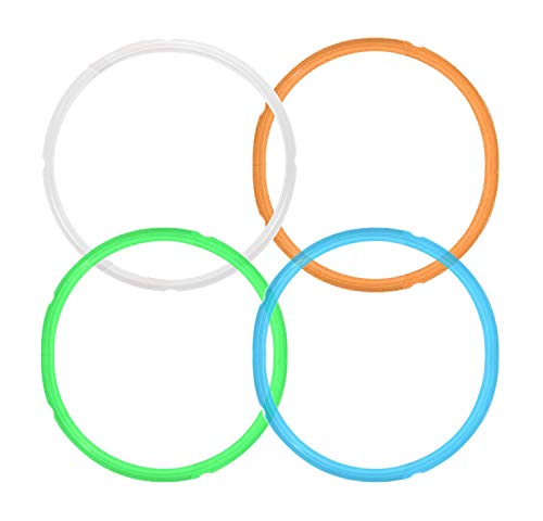4 Pack Silicone Sealing Ring for Instant Pot Accessories,Fits 5 or 6 Quart
