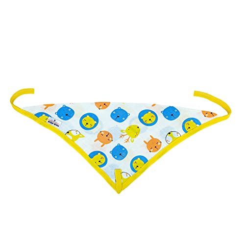 Image of Sweethearts Washable Reusable Printed Triangle Cotton Muslin Nappy,Langot For New Born Baby