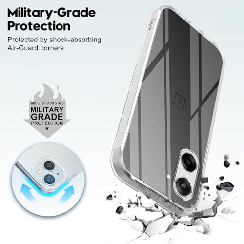 Image of Jkobi Back Cover for Oneplus Nord CE 5 (Silicone Clear Shockproof Case with Camera Protection | Soft and Flexible | Transparent)