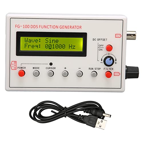 Image of DDS Function Signal Generator, Sine Wave 1Hz-500KHz, Square Wave 1Hz - 20kHz, Triangle Wave 1Hz - 20KHz, Ramp Wave 1Hz - 20kHz, for Electronic Testing and Debugging