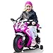 Kid Trax 6V Glow Electric Toddler Kids Motorcycle - Toddler Bike, Indoor/Outdoor Toys, Durable, LED Headlights and Body Light, Realistc Sounds, Kids Ride On Toys, Max Weight 65lbs, Ages 3+, Pink