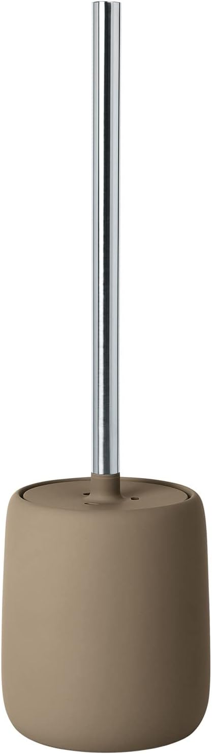 blomus -SONO Toilet Brush Ceramic/Plastic, Magnet, Toilet Set, Soft Touch, Hygienic, Freestanding Toilet Brush & Holder, Modern Bathroom Accessory (H x W x D): 39 x 11 x 11 cm, Magnet, 69040