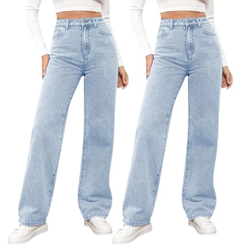 Pantalon court en jean pour femme ample et extensible contre l'inconfort