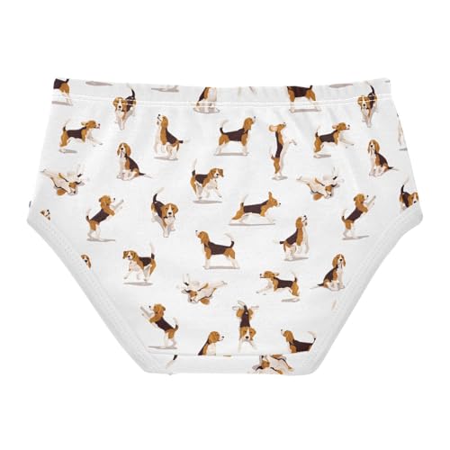 Girls' Underwear Beagle Dog Cotton Stretch Comfort Toddler Panties2