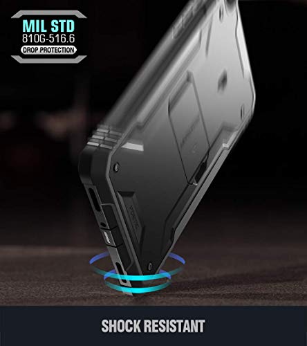 Poetic Revolution Case Designed For Galaxy Tab A 8.0 Inch 2019 (Sm-T290 Sm-T295), Full Body Rugged Shockproof Protective Case With Kickstand And Built-In-Screen Protector, Black #TOP7