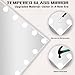 COOLJEEN Vanity Mirror with Lights and Bluetooth, Hollywood Makeup Mirror with 15 Dimmable LED Bulbs and USB Charging, 3 Color Modes Lighted Vanity Mirror, Tabletop/Wall-Mount (Shatterproof Glass)