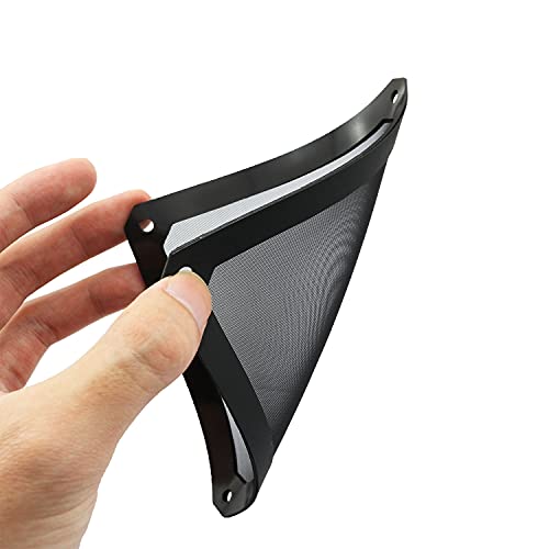 Zyamy 4Pcs 120Mm Pc Fan Dust Filter Magnetic Frame Computer Fan Grills Dust Mesh Pc Cooler Filter Screen Dustproof Case Covers 12Cm X 12Cm, Black #TOP2